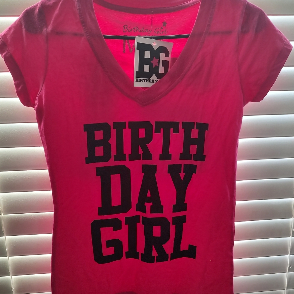 Birthday Girl 21 hot pink shirt